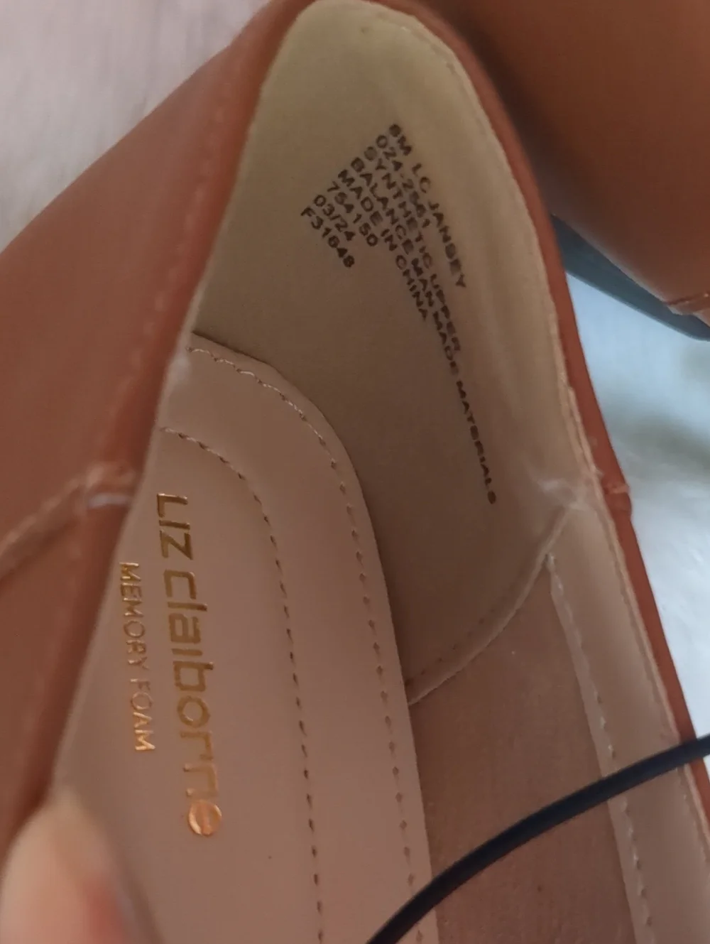 Liz Claiborne NEW Womens Jansey Square Toe Loafers Brown Size 8 Memory Foam